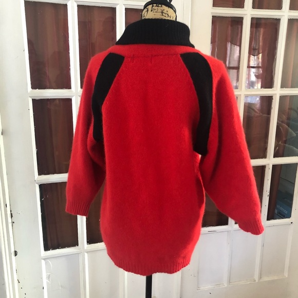 Chunky color block Turtle Neck Sweater - Picture 3 of 4